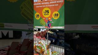 Migros mağazalarında Gıdanı Koru sloganı altında abur cuburlar indirimli satılıyor [upl. by Starlin]