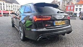 735HP Audi RS6 Avant C7 with Milltek Sport Exhaust Start Revs Accelerations [upl. by Einnus493]