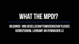 What the MPO  Modulprüfungsordnungen an der Uni Kassel [upl. by Jacobina]