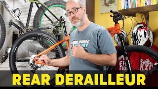 How to adjust your rear derailleur on a mountain bike [upl. by Kooima]