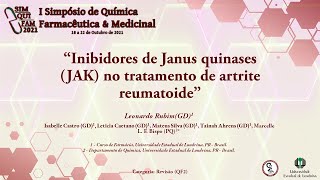 RG10 quotInibidores de Janus quinases JAK no tratamento de artrite reumatoidequot [upl. by Lockhart]