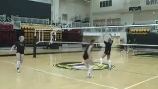 Kennesaw State University Volleyball Setting Drills [upl. by Ecirpac]