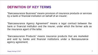 BANCASSURANCE  PART ONE [upl. by Lehmann693]