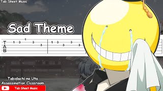 Assassination Classroom OST  Tabidachi no Uta Guitar Tutorial [upl. by Mutat]