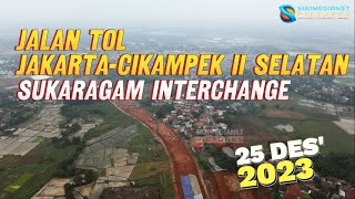 Update Simpang Susun Sukaragam  Jl Tol Jakarta  Cikampek 2 Selatan  25 Des 2023 [upl. by Selin]