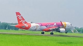 Airplanes taking off and landing  plane spotting at medan kualanamu intl airport [upl. by Ahsilrak211]