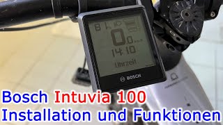 Bosch Intuvia 100  Installation und Funktionen [upl. by Garibald]