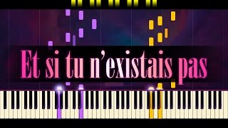 Et si tu nexistais pas Piano  JOE DASSIN [upl. by Stuckey]