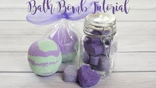 How to make bath bombs Lavender amp Mint Bath Bomb Tutorial [upl. by Timothee]