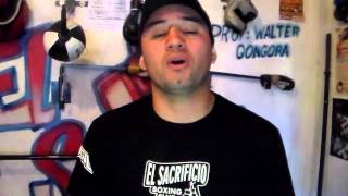 EL SACRIFICIO BOXING CLUB Walter Gongora saludos por las fiestas Video Dan Gut [upl. by Alleusnoc]