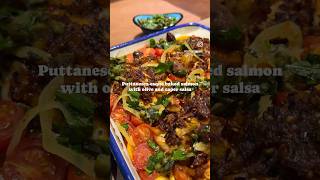 【🧑🏻‍🍳靜怡廚房】 Yotam Ottolenghi’s Puttanescaesque baked salmon with olive and caper salsa [upl. by Aissak]