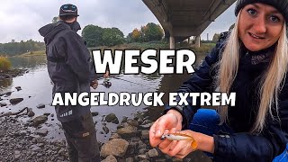 Angeln an der Weser  EXTREMER Angeldruck  Trotzdem Fisch für uns  Mit Eyecident  Vlog 104 [upl. by Krause18]