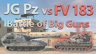 WOT Blitz Face Off  Jg Pz E 100 vs FV215b 183 [upl. by Llerej628]