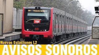 Metro De Santiago  Avisos Sonoros Actualizados en NS16 Linea 2 [upl. by Ezalb3]