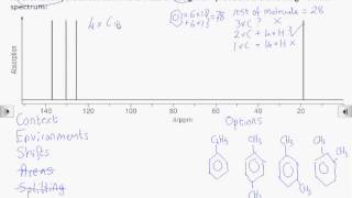 How2 Interpret a carbon13 NMR spectrum [upl. by Cherise]