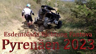 Esdemolada Richtung Fantova Pyrenäen 2023 CanAm offroad adventure wohnmobil quad atv [upl. by Adnawot]