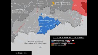 WWII  The Slovak National UprisingSlovenské Národné Povstanie 1944 Every Day [upl. by Edan]