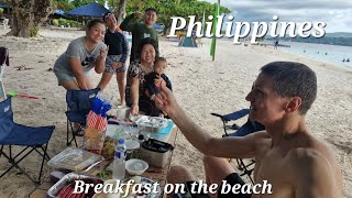 Breakfast on the beach  Philippines [upl. by Adnohser]