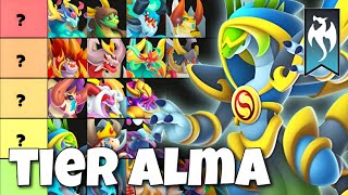 TIERLIST COMPLETA DOS DRAGÕES DO ELEMENTO ALMA  Dragon City [upl. by Narad]