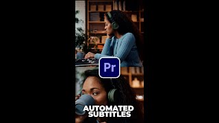 Create Automated Subtitles in Premiere Pro  Shorts Tutorial [upl. by Llerrem]