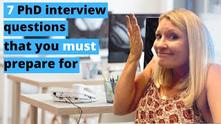 PhD Interview Questions  Answers  How To Pass Your PhD Interview [upl. by Alusru]