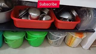 Non modular kitchen tour in tamil  Minimalist kitchen tour [upl. by Emelita]