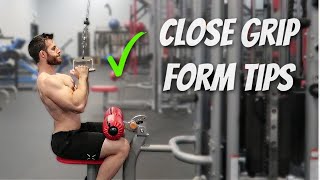 Close Grip Lat Pulldown Form  6 Quick Tips [upl. by Yelyr123]