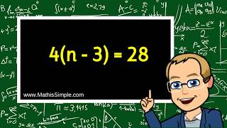 Solving Equations with Distributive Property  Expressions amp Equations  Grade 8 [upl. by Atiuqin]