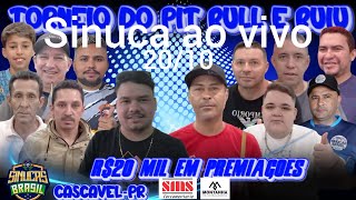 R20 MIL TORNEIO BOLA 8 5 FASE CASCAVEL PR SINUCAAOVIVOBAIANINHO [upl. by Connolly]