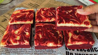 Red Velvet Cheesecake Brownie 😍 Recipe By Chef Hafsa [upl. by Ragland]