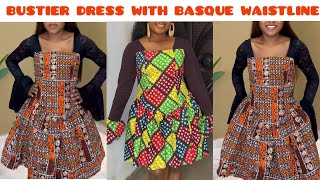 How to make a Simple Bustier Dress with Yoke and Basque Waistline [upl. by Yrol361]