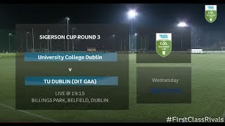 WATCH UCD v DIT Electric Ireland Sigerson Cup Wednesday 30th January [upl. by Joete]