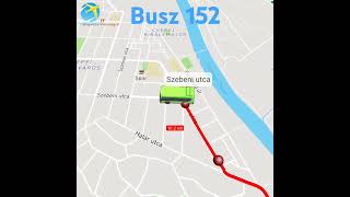 Busz 152 Szent Imre tér  Hollandi út [upl. by Atikihs733]