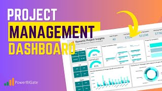 Creating a Project Management Dashboard in Power BI  100 Days of Power BI [upl. by Otes]