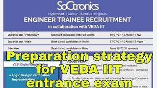 How to prepare for VEDA IIT entrance test for Soctronics engineer trainee recruitment [upl. by Tharp]