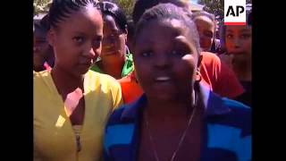 Suspect in Terreblanche murder leaving court crowd reax AWB sots [upl. by Dira805]