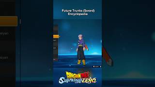 Future Trunks Sword Encyclopedia dragonballsparkingzero sparkingzero dragonball shorts [upl. by Brandise619]