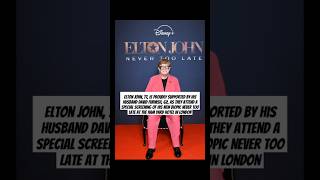 Elton John is proudly supported by his husband David Furnish saraogilvie shorts singer [upl. by Delfine259]