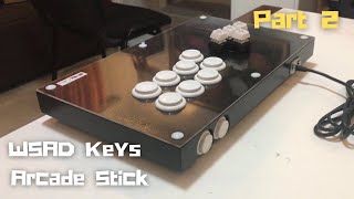 DIY Fightstick  WASD keys  Mixbox  Part 2 [upl. by Lianna]