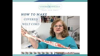 How to Make Fabric Covered Welt Cord [upl. by Odlabso855]