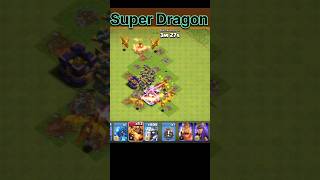 Super Dragon Ka Tehelka💪 Clash of Clans Mein Ultimate Destruction 🔥🐉quot clashergaming shorts gamer [upl. by Inahpets]