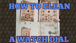 How to clean a watch dial [upl. by Oram]