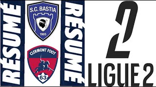 SC Bastia  Clermont Résumé 00  Ligue 2  20242025 [upl. by Cris]