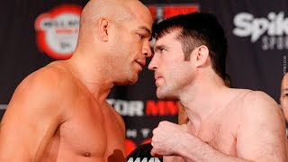 Tito Ortiz vs Chael Sonnen Bellator 170 WeighIn Staredown [upl. by Tews462]