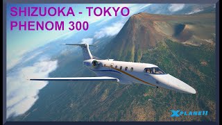 Shizuoka RJNS to Tokyo RJAA  Embraer Phenom 300  XPlane 11  Mount Fuji Tour [upl. by Male]