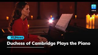 Watch At Royal Carol Concert Duchess of Cambridge plays piano in public for the first time [upl. by Sac]