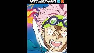 KOBYS HONESTY IMPACT 🥶🥵 onepiece koby monkeydgarp marine pirateking luffy otaku anime [upl. by Ahtenek]