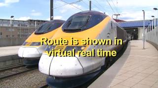 Eurostar Brussels to London Drivers eye view PREVIEW [upl. by Kylstra]