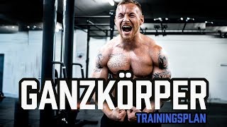 GANZKÖRPER TRAININGSPLAN für das Fitnessstudio  Workout für Anfänger und Fortgeschrittene im Gym [upl. by Wei65]