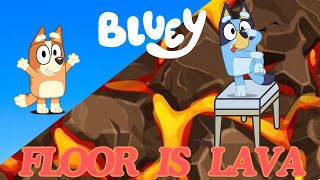 Bluey Back To School Floor Is Lava Freeze Dance  Brain Break  Mini Games [upl. by Czarra]